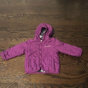 Columbia Reversible Jacket for Babies, Purple, Functional Pockets, Size 12-18M